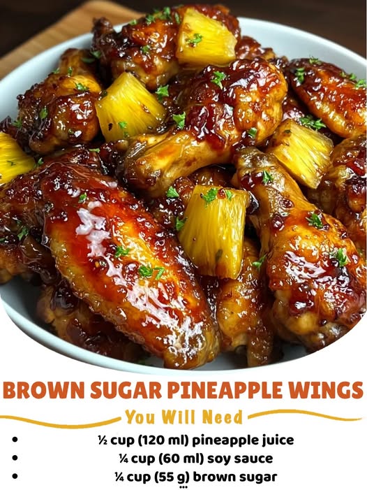  Brown Sugar Pineapple Wings 