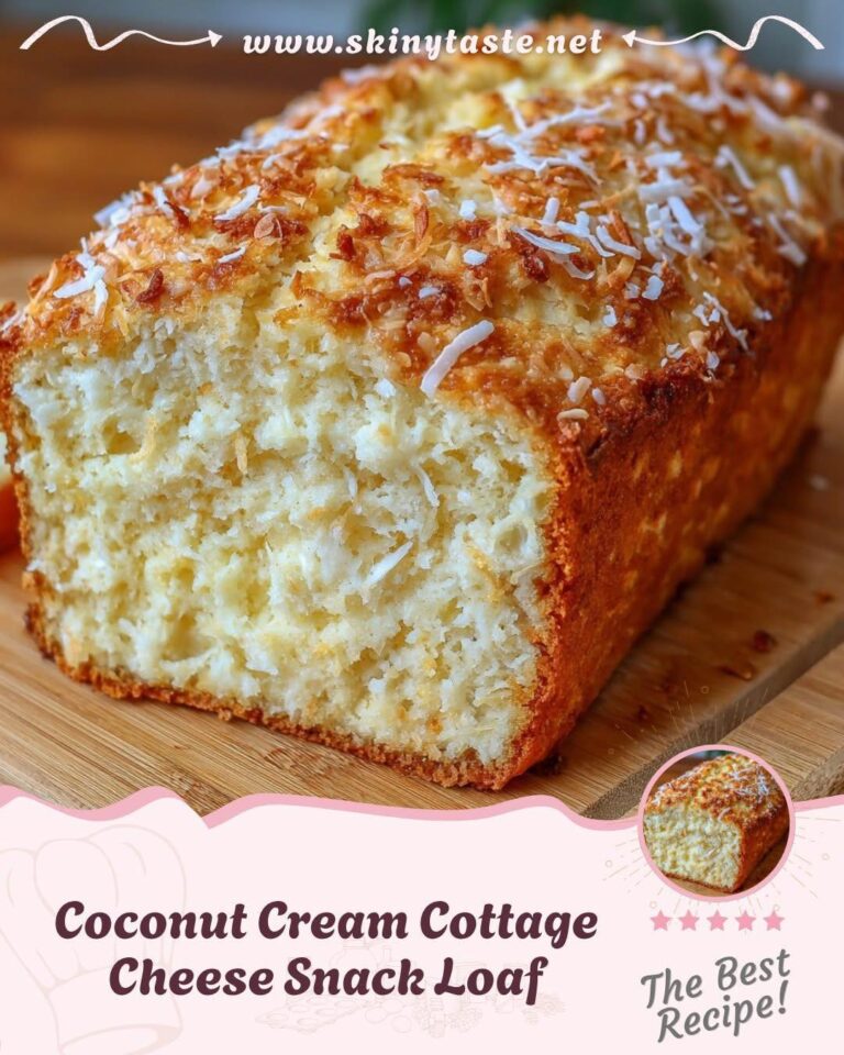Coconut Cream Cottage Cheese Snack Loaf