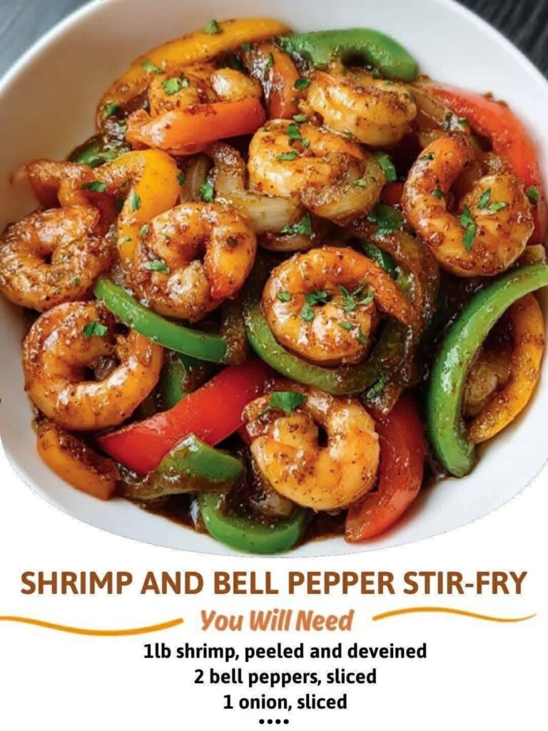 Shrimp & Bell Pepper Stir-Fry recipe