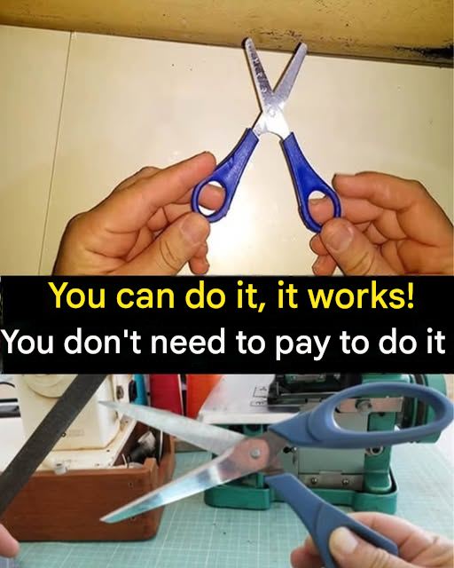 HOW TO SHARPEN SCISSORS WITHOUT SPENDING MONEY… DO IT AT HOME!