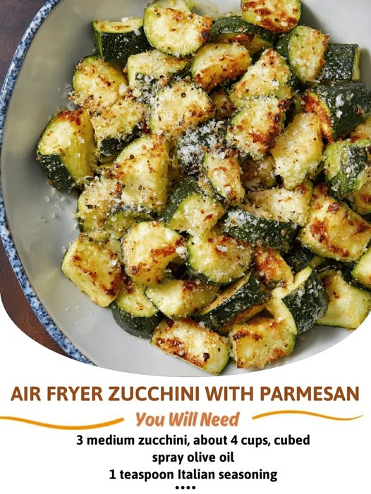 Air Fryer Zucchini with Parmesan