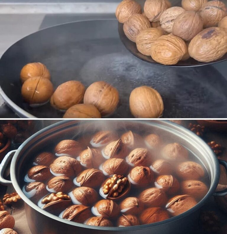 Our grandmothers used to put walnuts in boiling water: an old trick that makes life easier and that we should adopt too