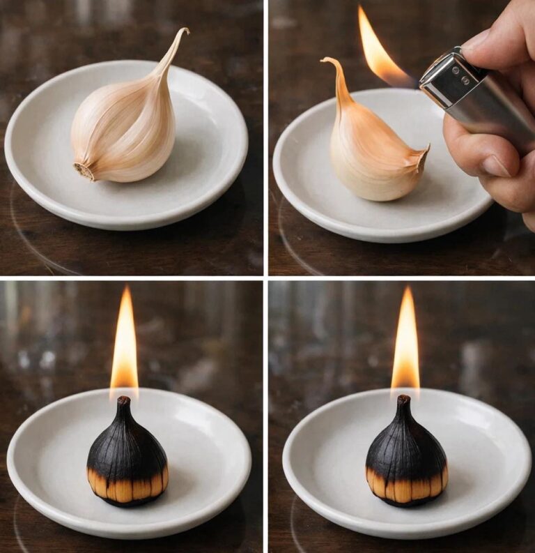 Burning a clove of garlic: a natural ritual with an ancient flavor 