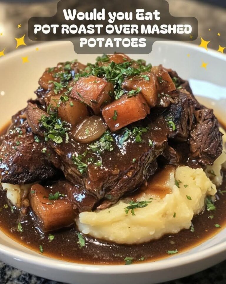 Slow-Cooked Pot Roast with Creamy Mashed Potatoes